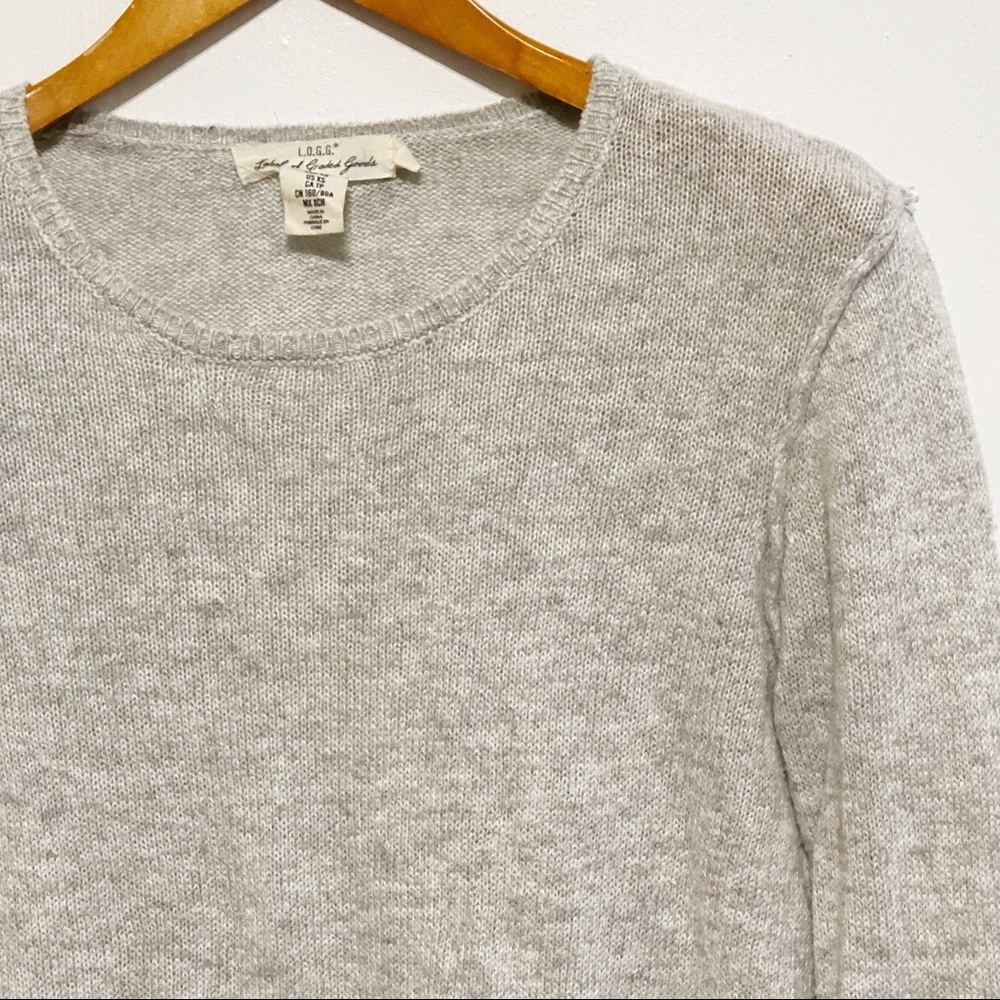 L.O.G.G.  Long Sleeve Crew Neck Sweater